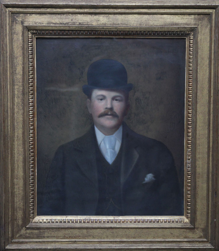 Victorian Portrait of a Gentleman in Bowler Hat at Richard Taylor Fine Art