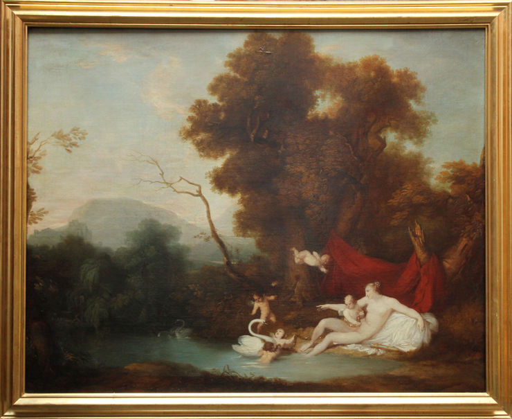 Leda and the Swan Old Master by Viera Portuense at Richard Taylor Fine Art