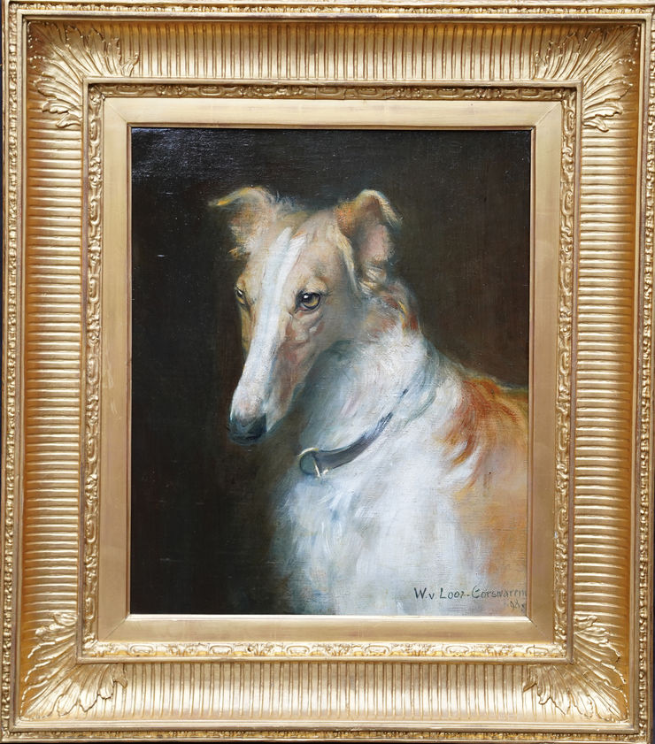 German Dog Portrait by Walter von Looz-Corswarem at Richard Taylor Fine Art