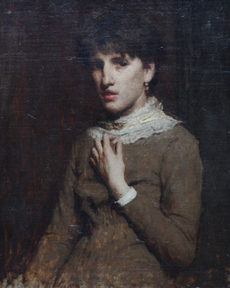 Glasgow School Portrait of a Young Woman by Whistler (circle) Richard Taylor Fine Art