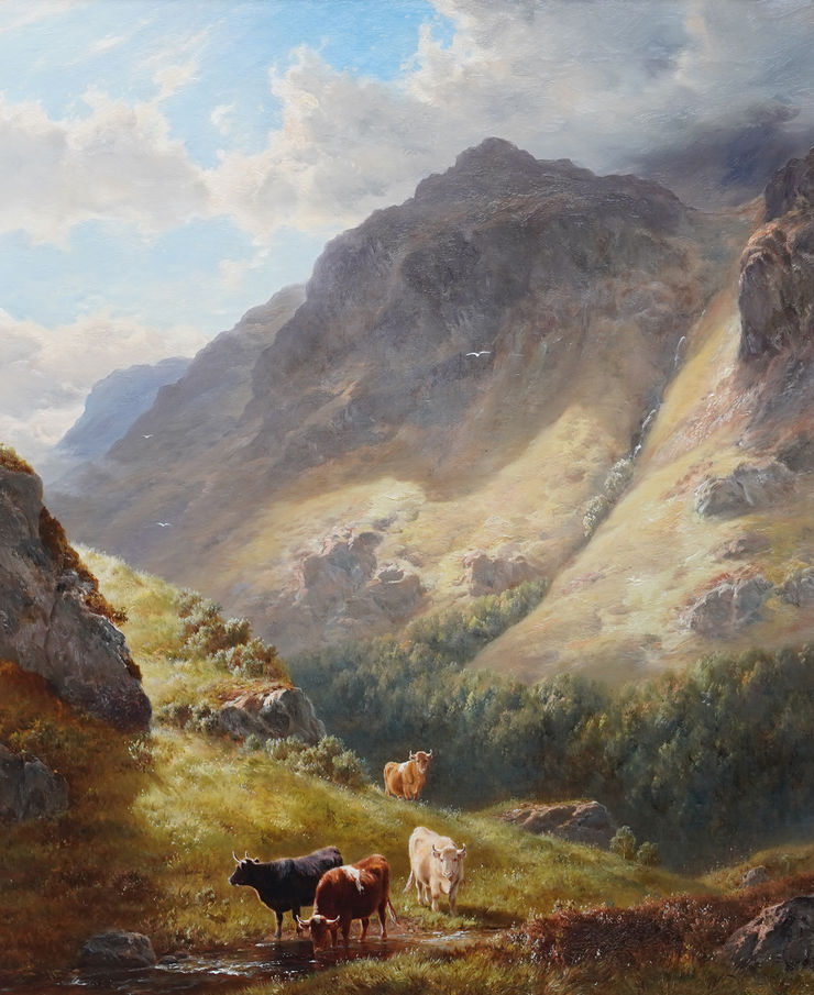 British Victorian Lake District  Landscape by William M Davies Richard Taylor Fine Art