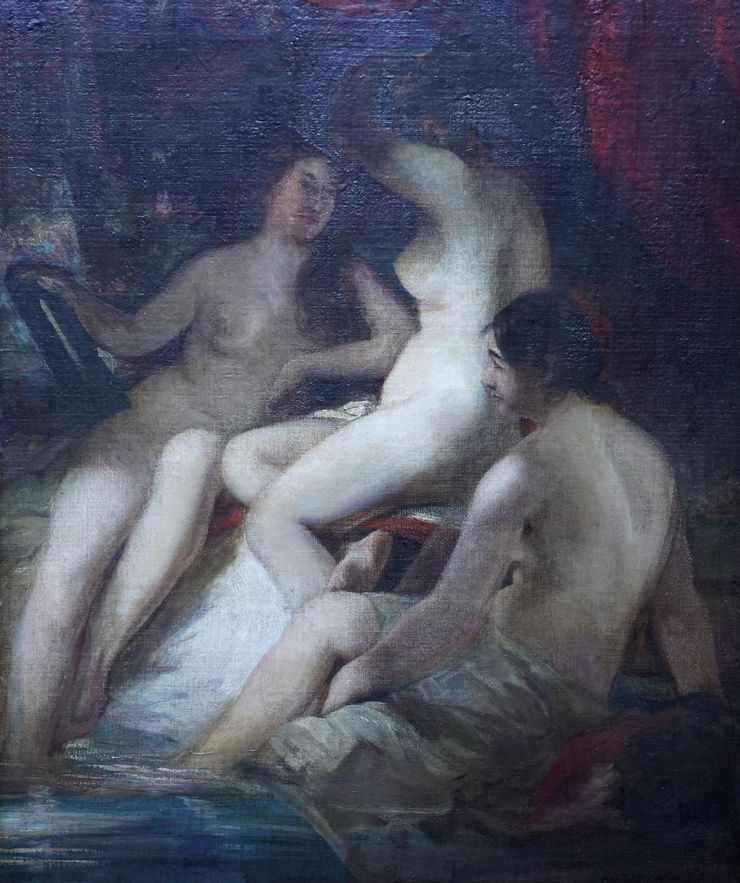British Old Master Nymphs Bathing by William Etty Richard Taylor Fine Art