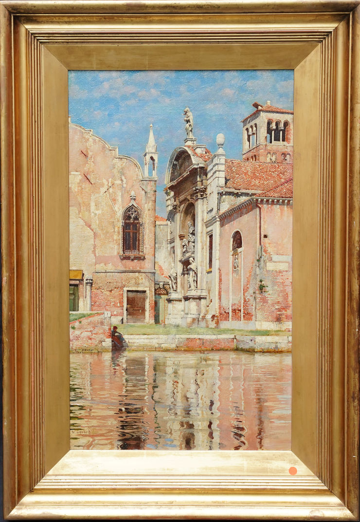 L'Abazia Square Venice William Logsdail at Richard Taylor Fine Art