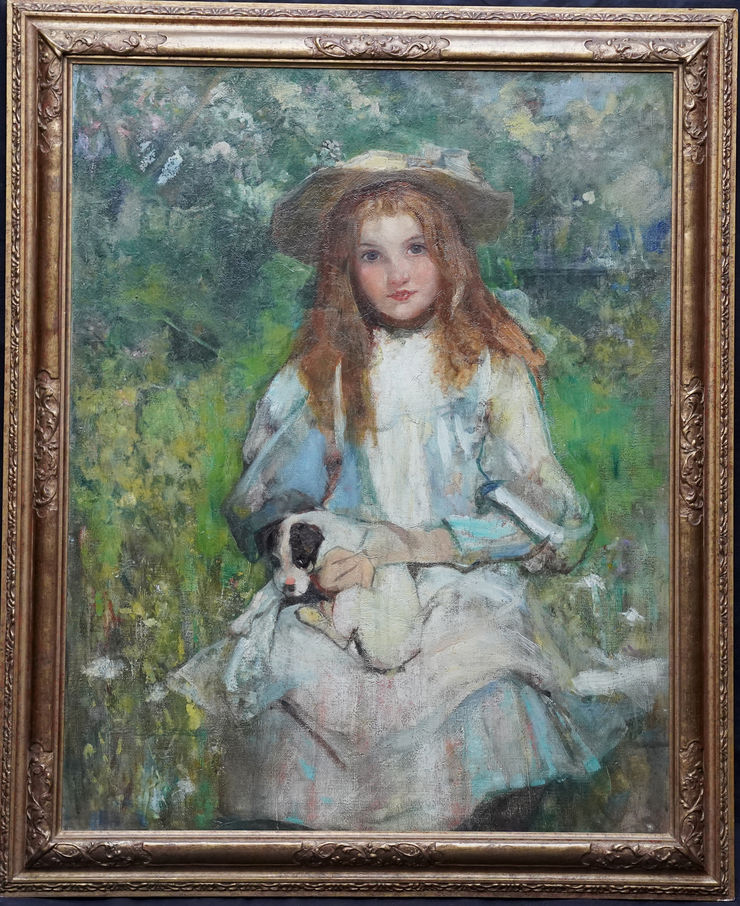 Scottish Impressionist Kirkubright Portrait by William Stewart MacGeorge at Richard Taylor Fine Art