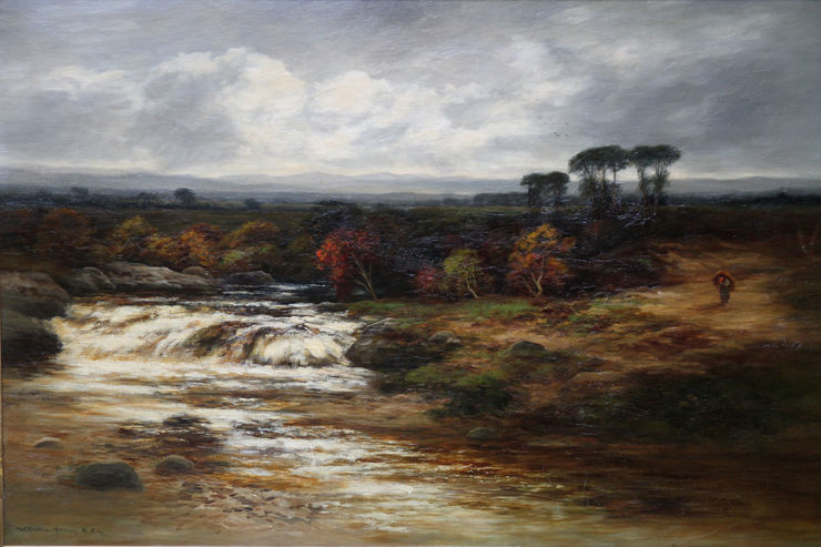 Scottish Impressionist River Landscape by William Beattie Brown Richard Taylor Fine Art