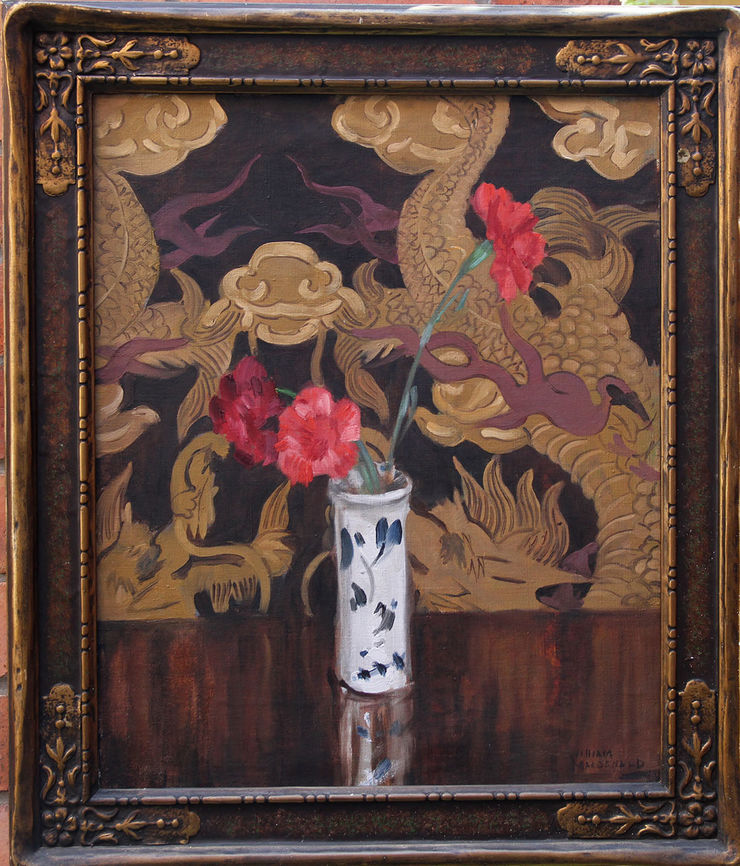Still Life with Flowers Scottish Art Deco by  William MacDonald  at Richard Taylor Fine Art