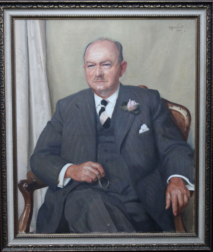 Portrait of a Gentleman by William Oliphant Hutchinson Richard Taylor Fine Art