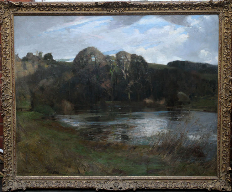 River Landscape Arun Sussex  by William Thomas Wood at Richard Taylor Fine Art