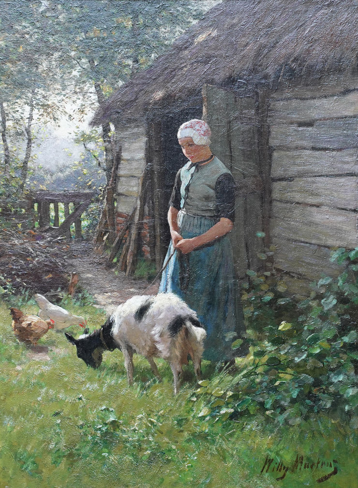 Dutch 19th century Pastoral by Willy Martens Richard Taylor Fine Art