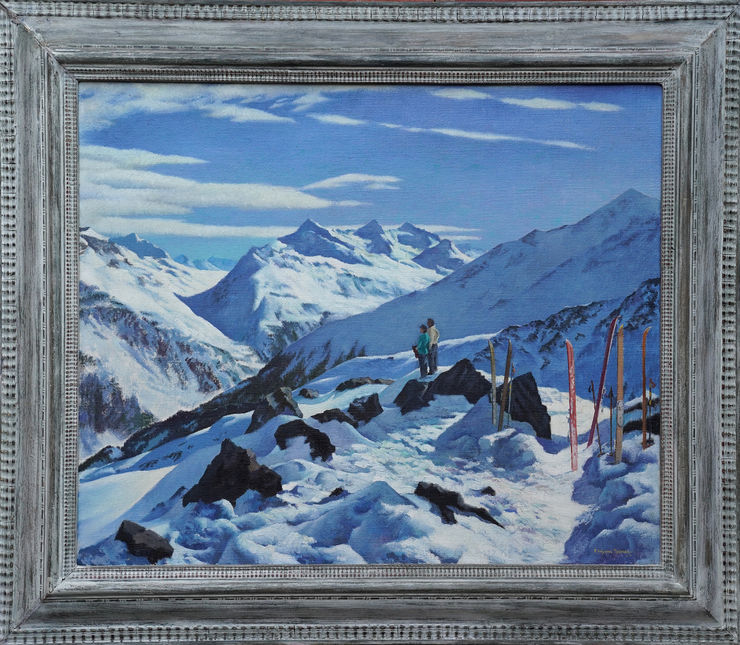 British Alps Landscape by Francis Wynne Thomas at Richard Taylor Fine Art