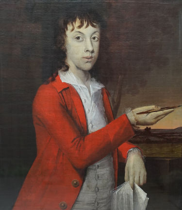 Portrait of a Young Boy Painting - Thomas or John Wagstaff