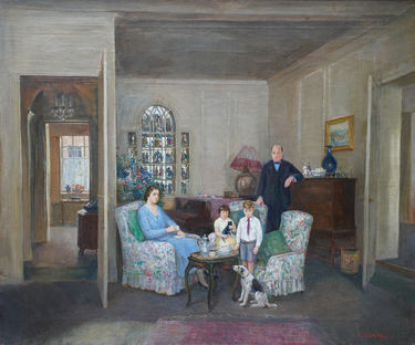 A Conversation Piece - Family in an Interior