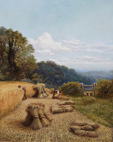 Victorian Harvest Landscape