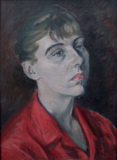A Portrait of Lady in Red