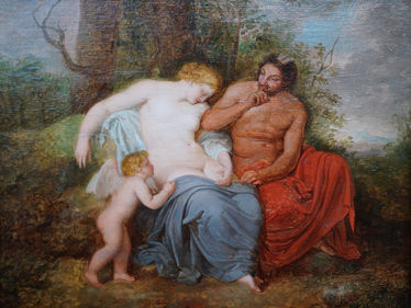 Venus and Satyr with Cupid