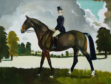 Miss Moggy Hennesey on her Hunter Horse