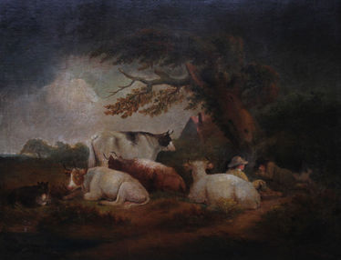 Cattle at Rest in a Landscape