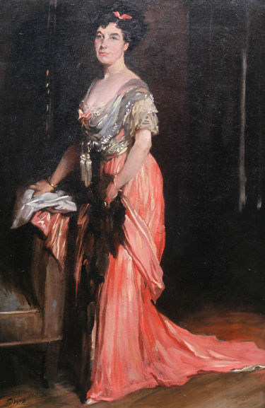Lady in Pink Dress