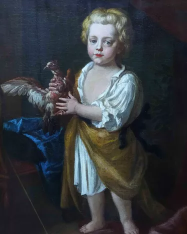 Portrait of a Boy with Bird