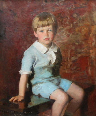 Portrait of a Young Boy in Blue