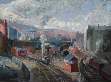 Glasgow Industrial Railway Landscape