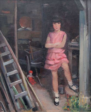 Portrait of Audrey Hughes in Pink
