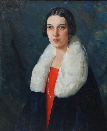 Art Deco Portrait of a 1920's Lady