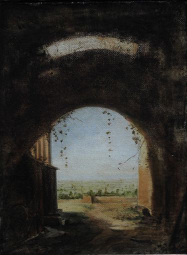 Italian Arch with Landscape