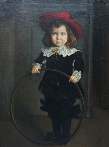 Portrait of a Boy with Hoop