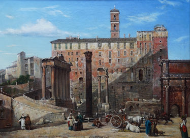 View of the Forum with Palazzo Dei Senatori, Rome