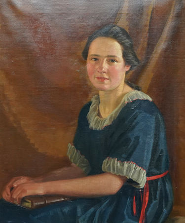 Portrait of a Young Woman with Book