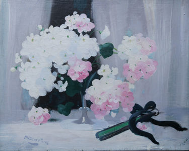 Hydrangea and Fan