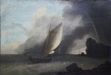Shipping Scene in Stormy Weather