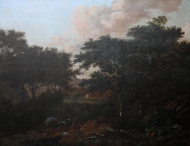 Travellers in a Wooded Landscape
