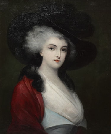 Portrait of a Lady in a Red Cape