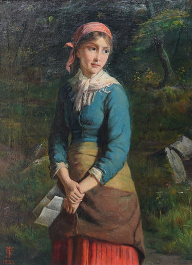 Portrait of a Young Girl with Letter