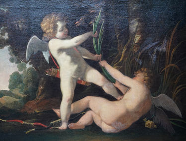 Portrait of Putti Playing at the Edge of a Wood