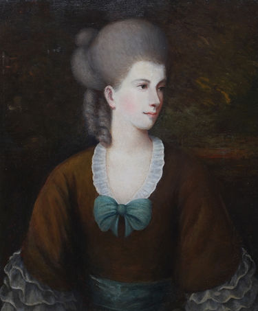 Portrait of a Lady with Blue Bow