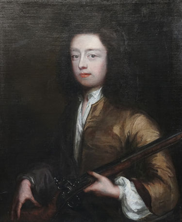 Old Master Portrait of Gentleman with Gun