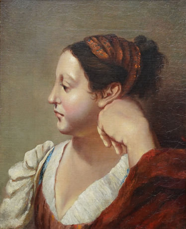 Portrsait of a Woman in a Red Dress