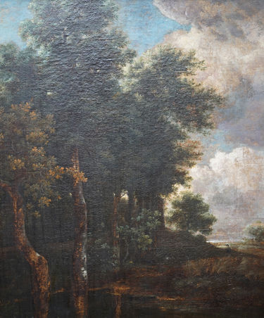 Wooded Landscape with Pond