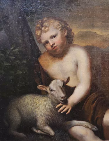 Portrait of Infant John the Baptist with Lamb