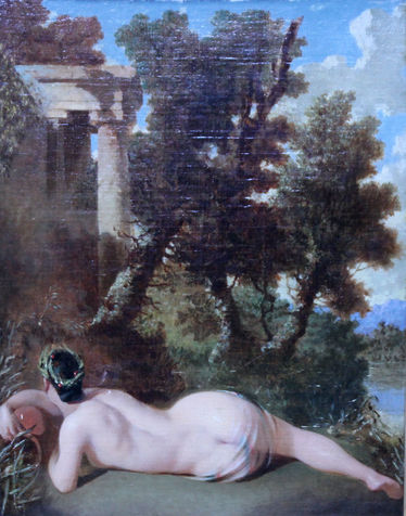 Nude in Arcadian Garden