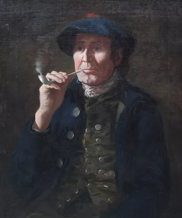 Portrait of a Scottish Gentleman with Clay Pipe