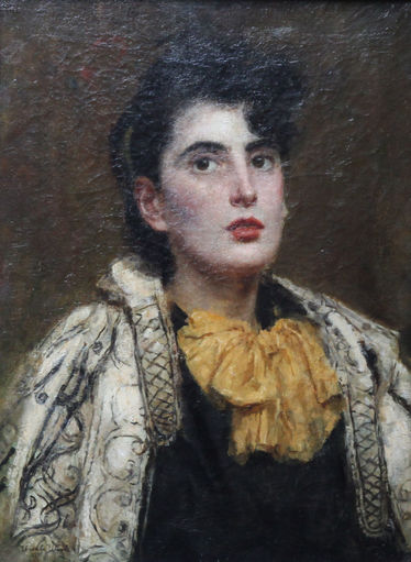 Portrait of a Lady in an Ornate Cloak
