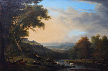 Classical Landscape with Cattle
