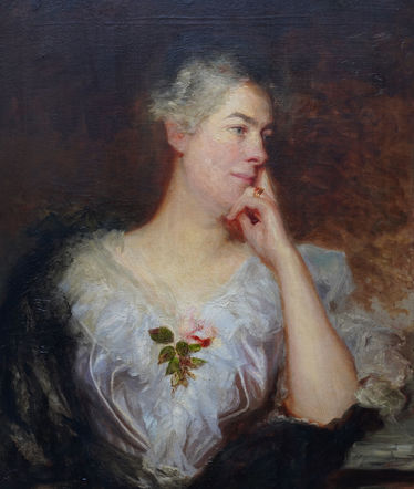 Portrait of a Lady with Rose