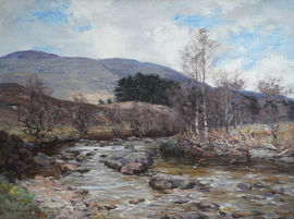 Scottish Edwardian Impressionist Landscape by Joseph Morris Henderson at Richard Taylor Fine Art