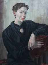 ../Forties Portrait of a Lady by A S Finlayson Richard Taylor Fine Art