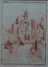Dutch 1920's Manhattan New York by Adriaan Lubbers Richard Taylor Fine Art